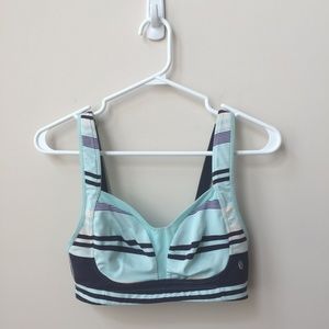 Lululemon Ta Ta Tamer Striped Bra Size 32C